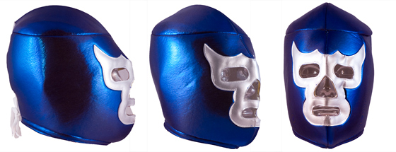 Máscara del luchador "Blue Demon" azul