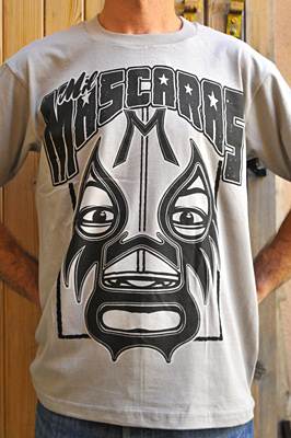 Camiseta Lucha Libre - Mil Mascaras gris