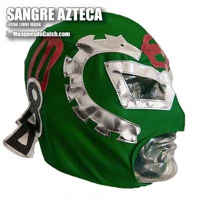 Máscara del luchador "Sangre Azteca"