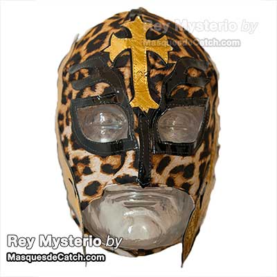 Máscara de lucha Panthera "Rey Mysterio" de tela